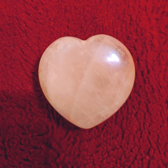 None Other - Aura Rose Quartz Heart